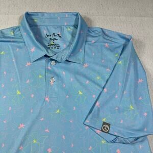 Rusty Putter Golf Polo Pastel Par Caddie Cool Fabric Size Large Moisture Wicking
